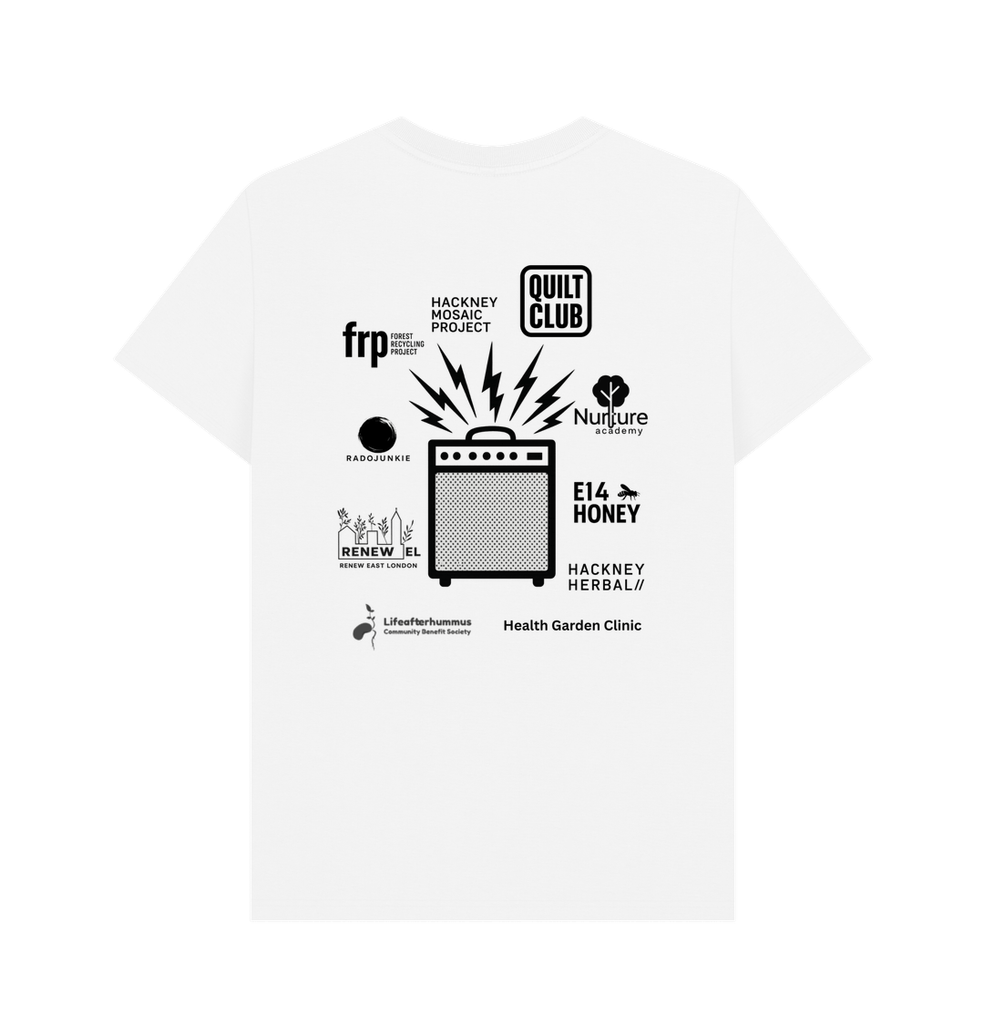 White Printed T-shirt Back