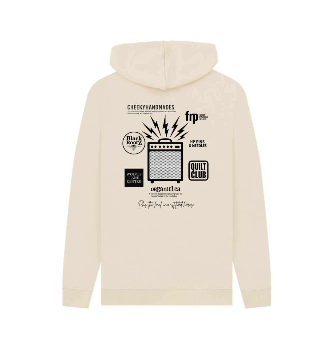 Oat Printed Hoody Back