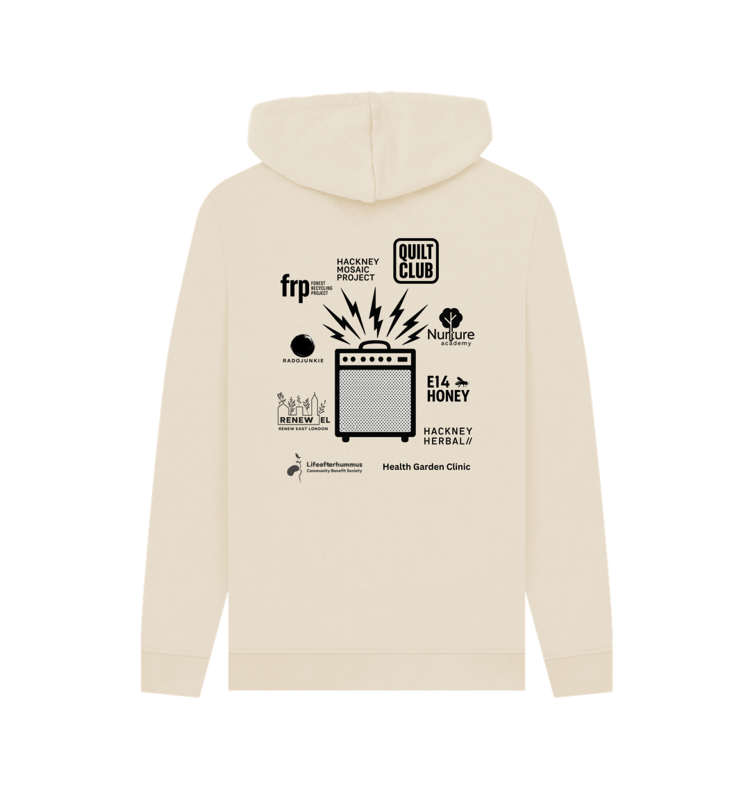Oat Printed Hoody Back