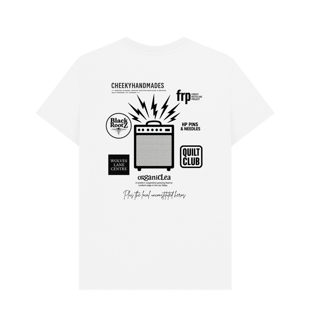 White Printed T-shirt Back