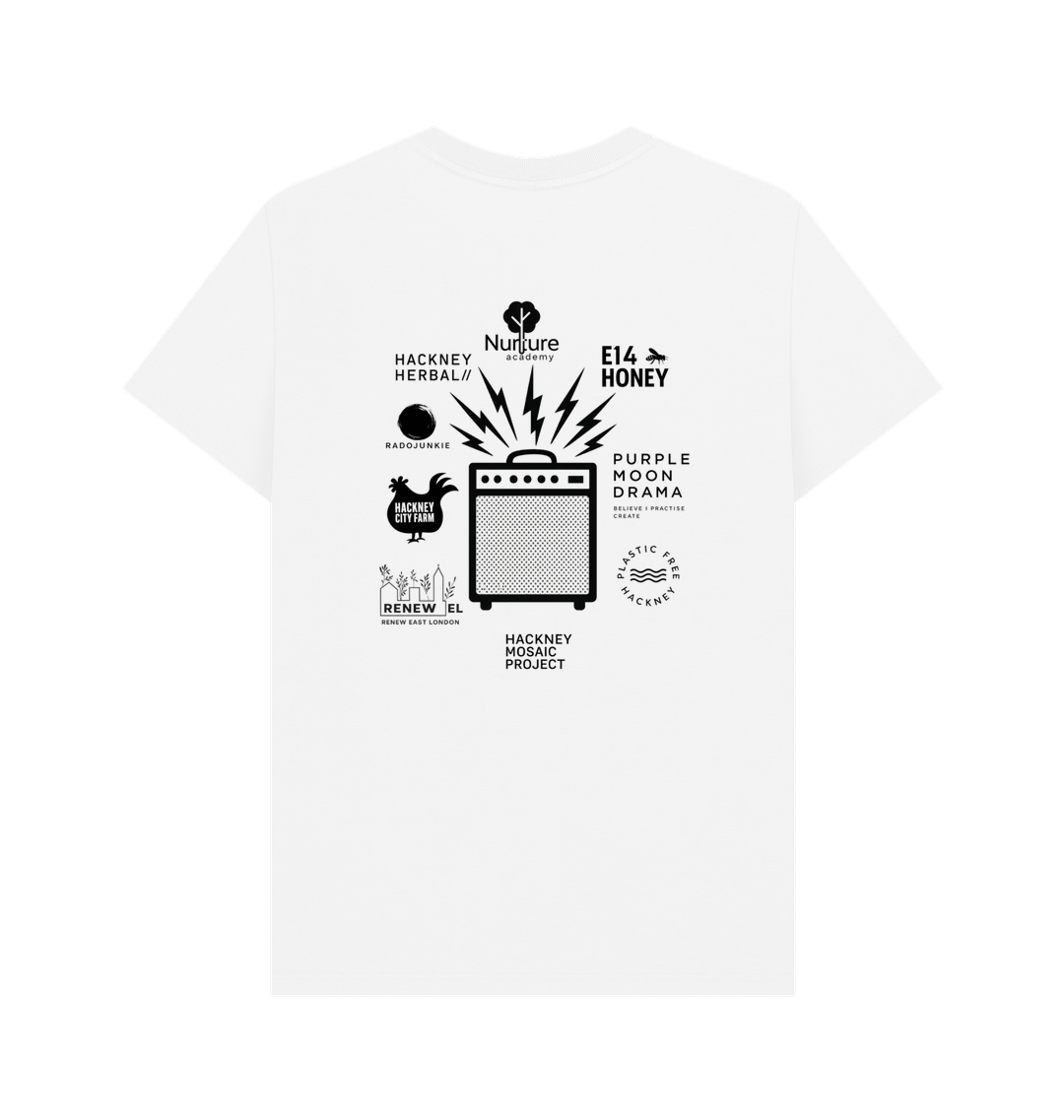 White Printed T-shirt Back