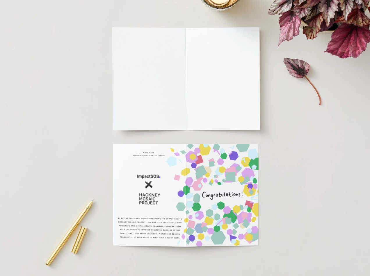 Hackney Mosaic "Congratulations" card