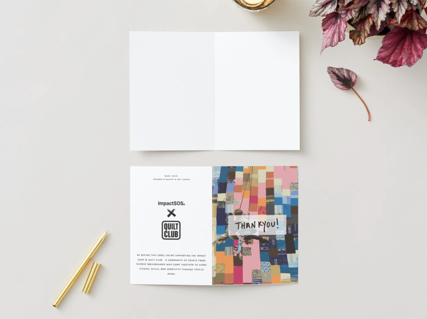 Quilt Club "Thank you" Card