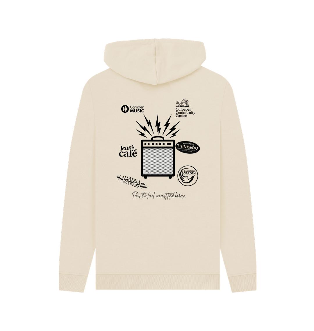 Oat Printed Hoody Back