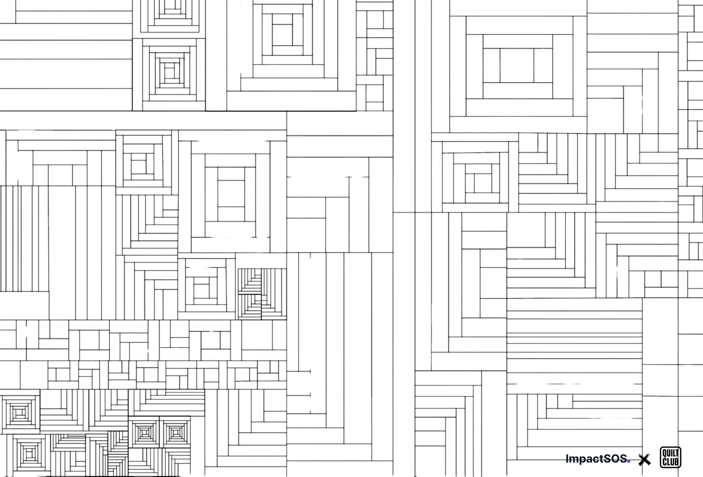 Quilt Club Wrapping Paper(Lines)