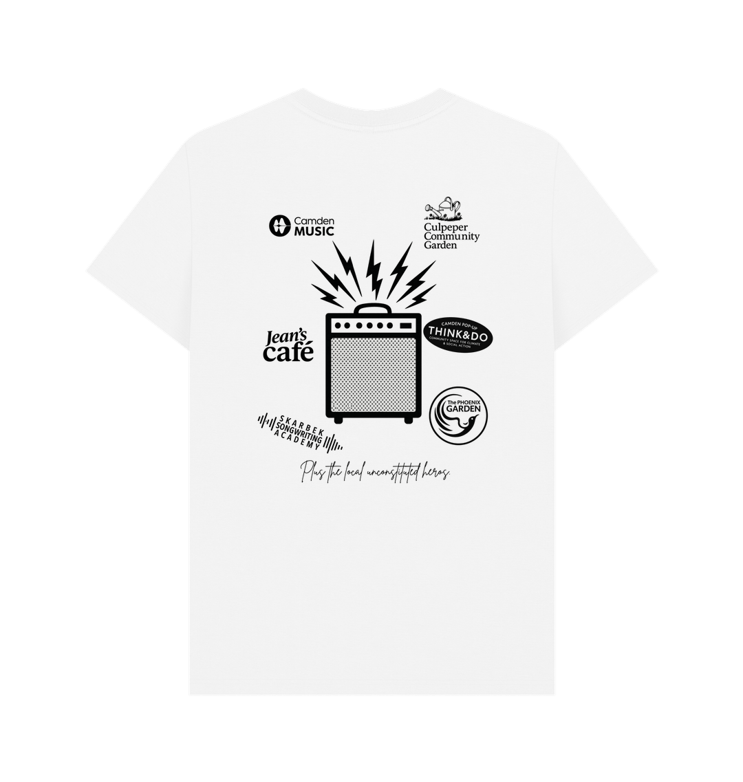 White Printed T-shirt Back