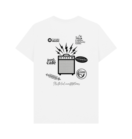 White Printed T-shirt Back