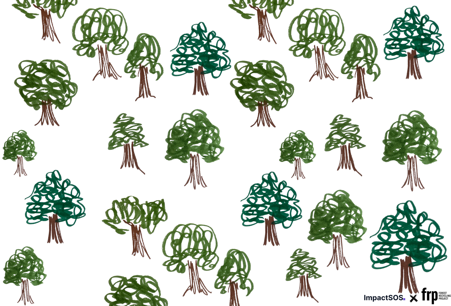 Forest Recycling Project Wrapping Paper (Tree)