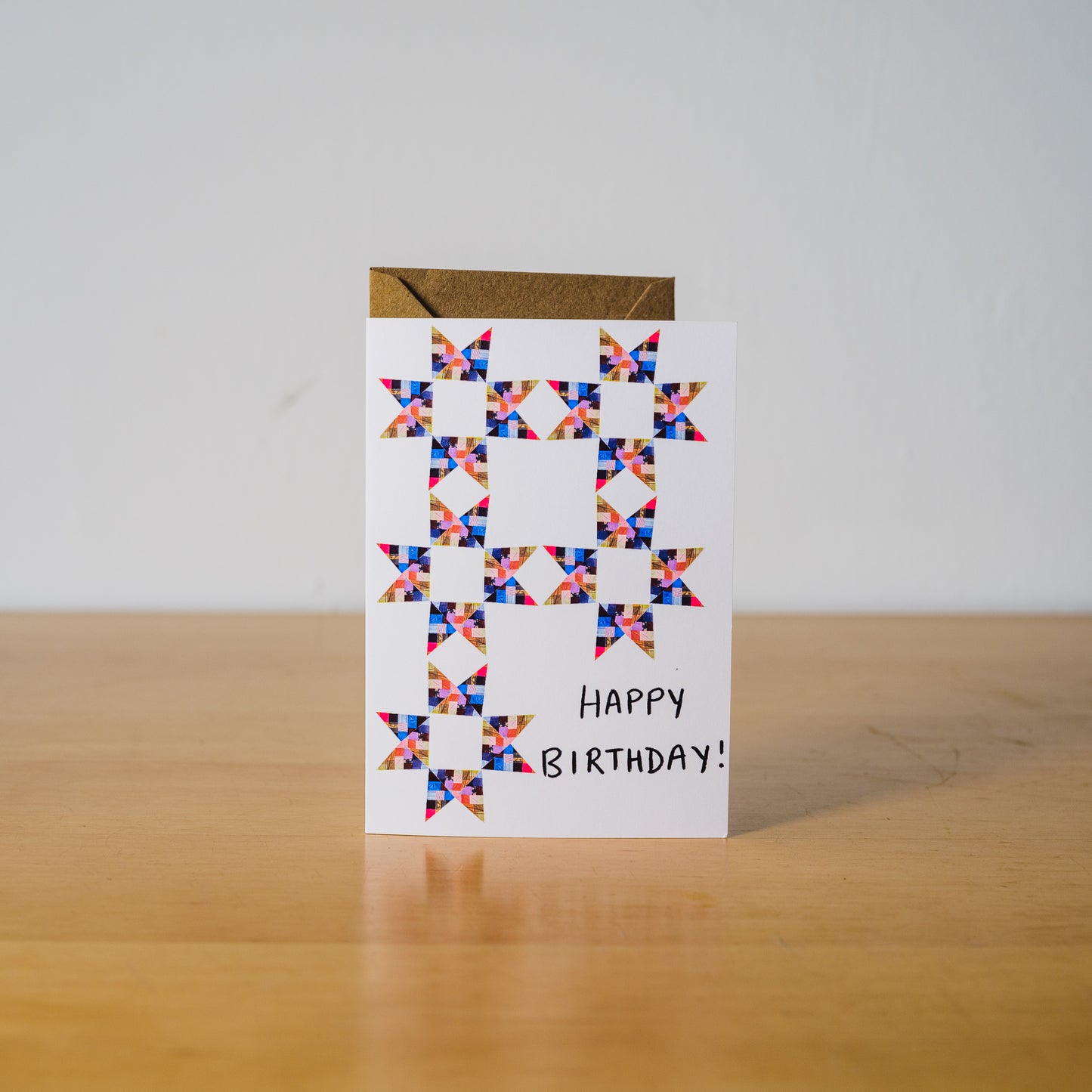 Quilt Club "Happy Birthday" Card (Star)