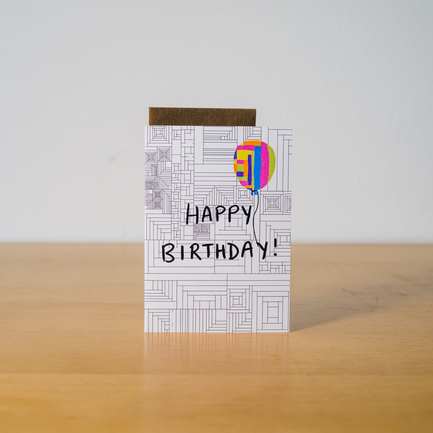 Quilt Club "Happy Birthday" Card (Balloon)