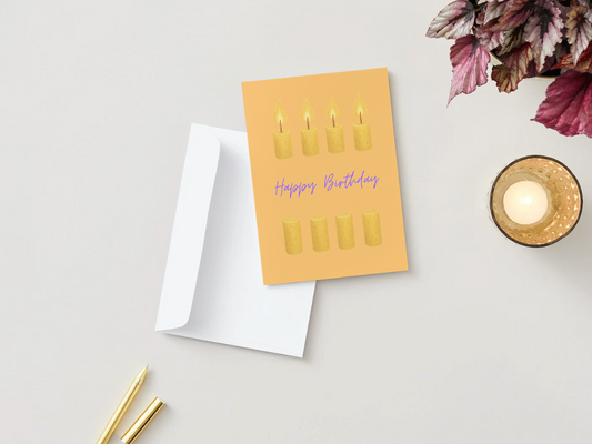 E14 Candles - Happy Birthday Card