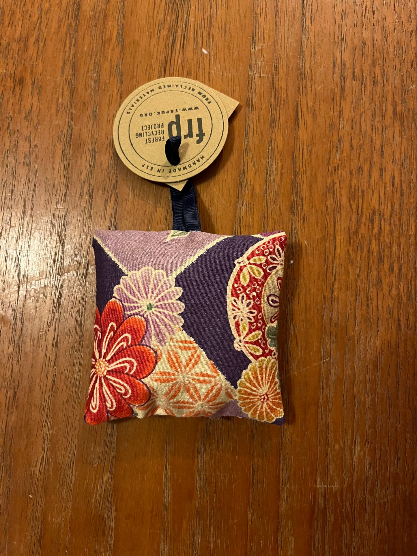 Kimono Silk Lavender Pillow