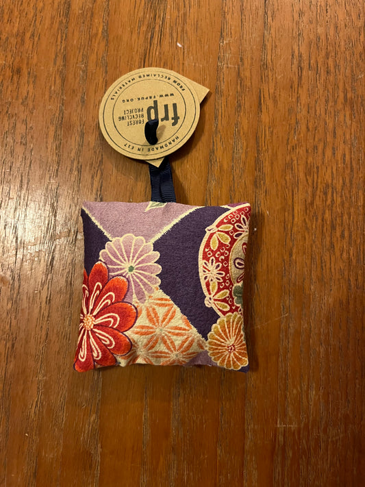 Kimono Silk Lavender Pillow