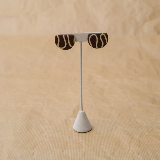 ImpactSOS Brown Medium Earrings