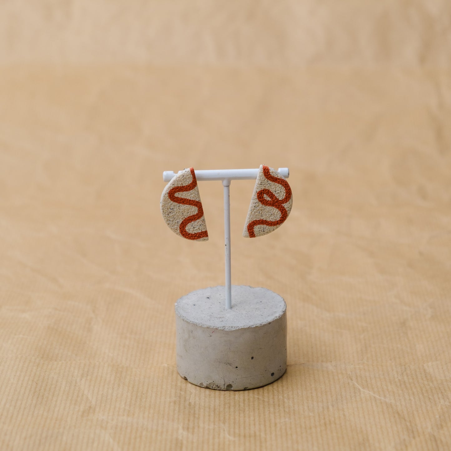 ImpactSOS Bege/Orange Earrings