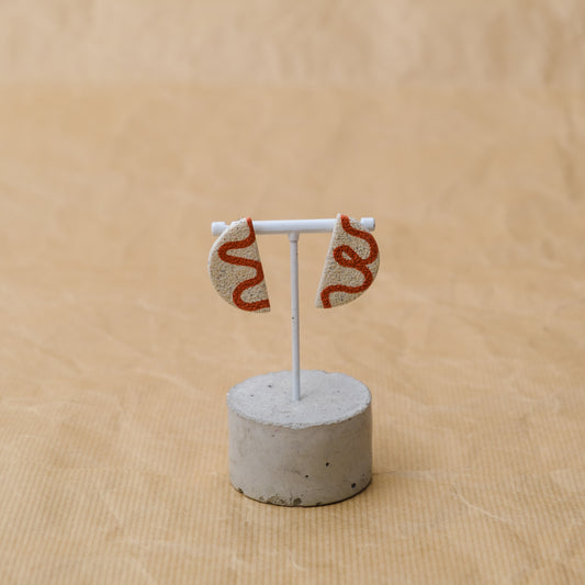 ImpactSOS Bege/Orange Earrings