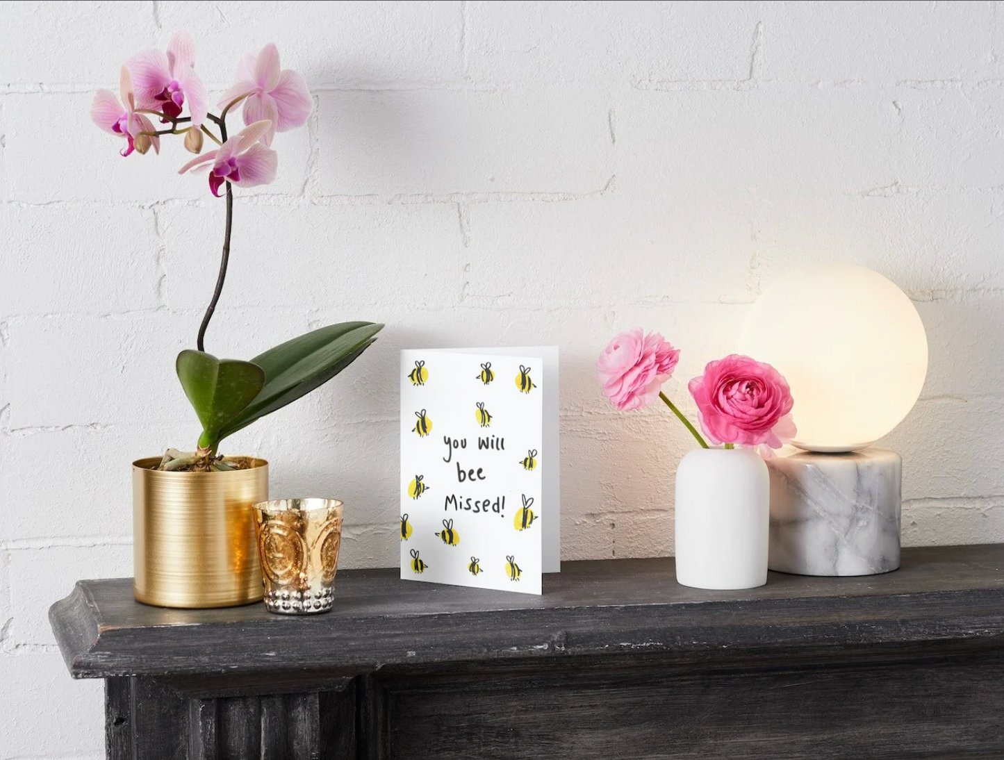 E14 Honey "You will bee missed" Card