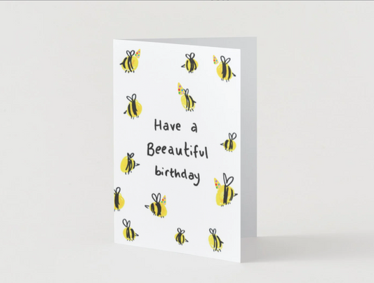 E14 Honey "Have a Beetautiful birthday" Card