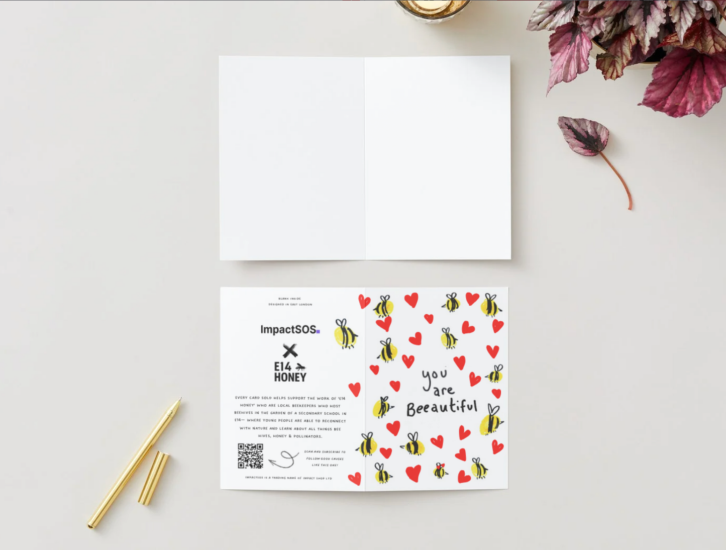 E14 Honey "You are beeautiful" Card