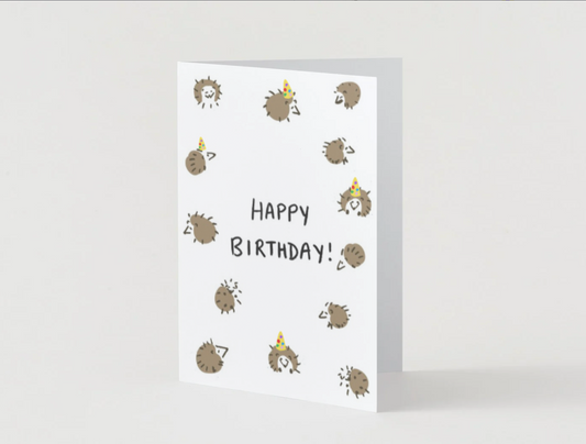 Renewel "Happy Birthday" Card(Hedgehog)
