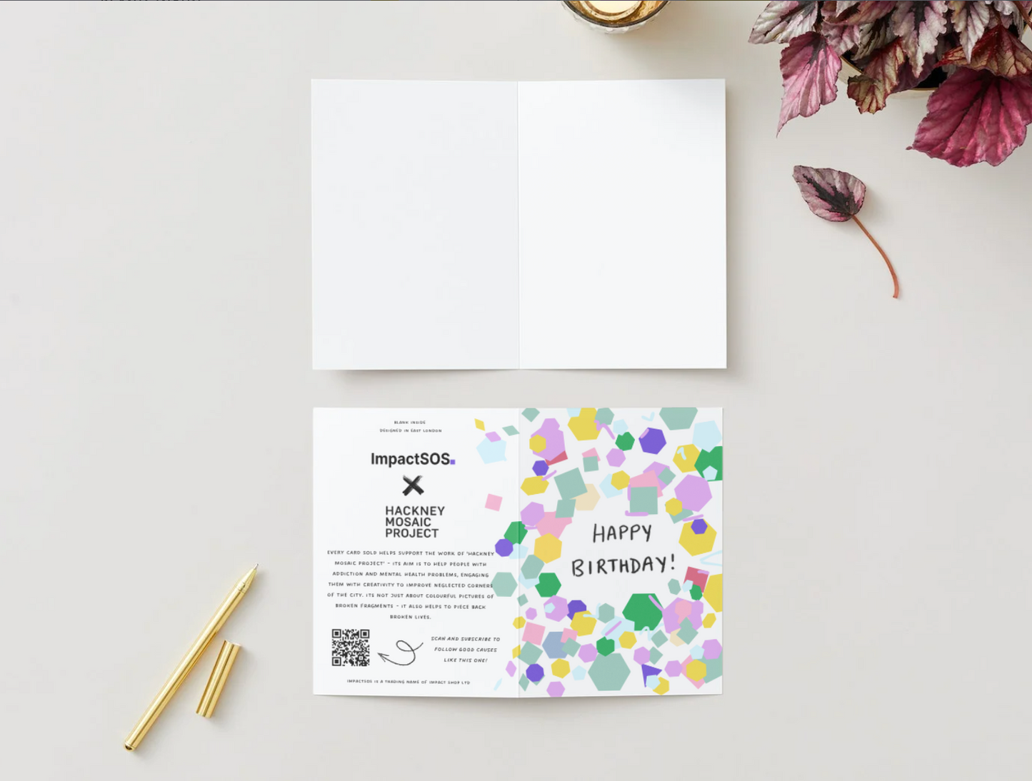 Hackney Mosaic "Happy Birthday" card