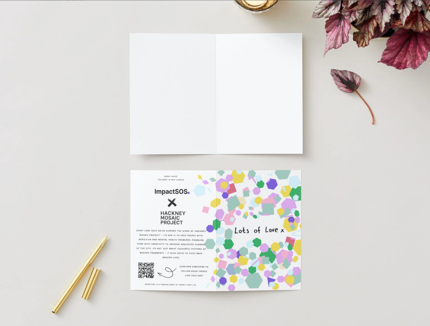 Hackney Mosaic "Lots of Love" card