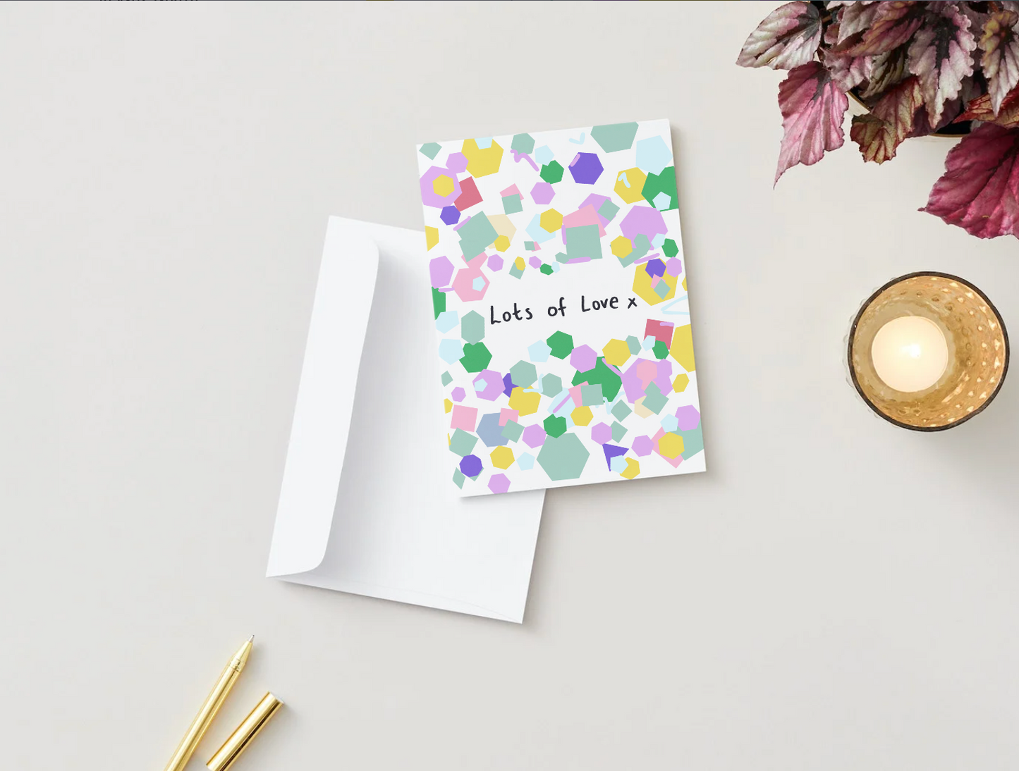 Hackney Mosaic "Lots of Love" card