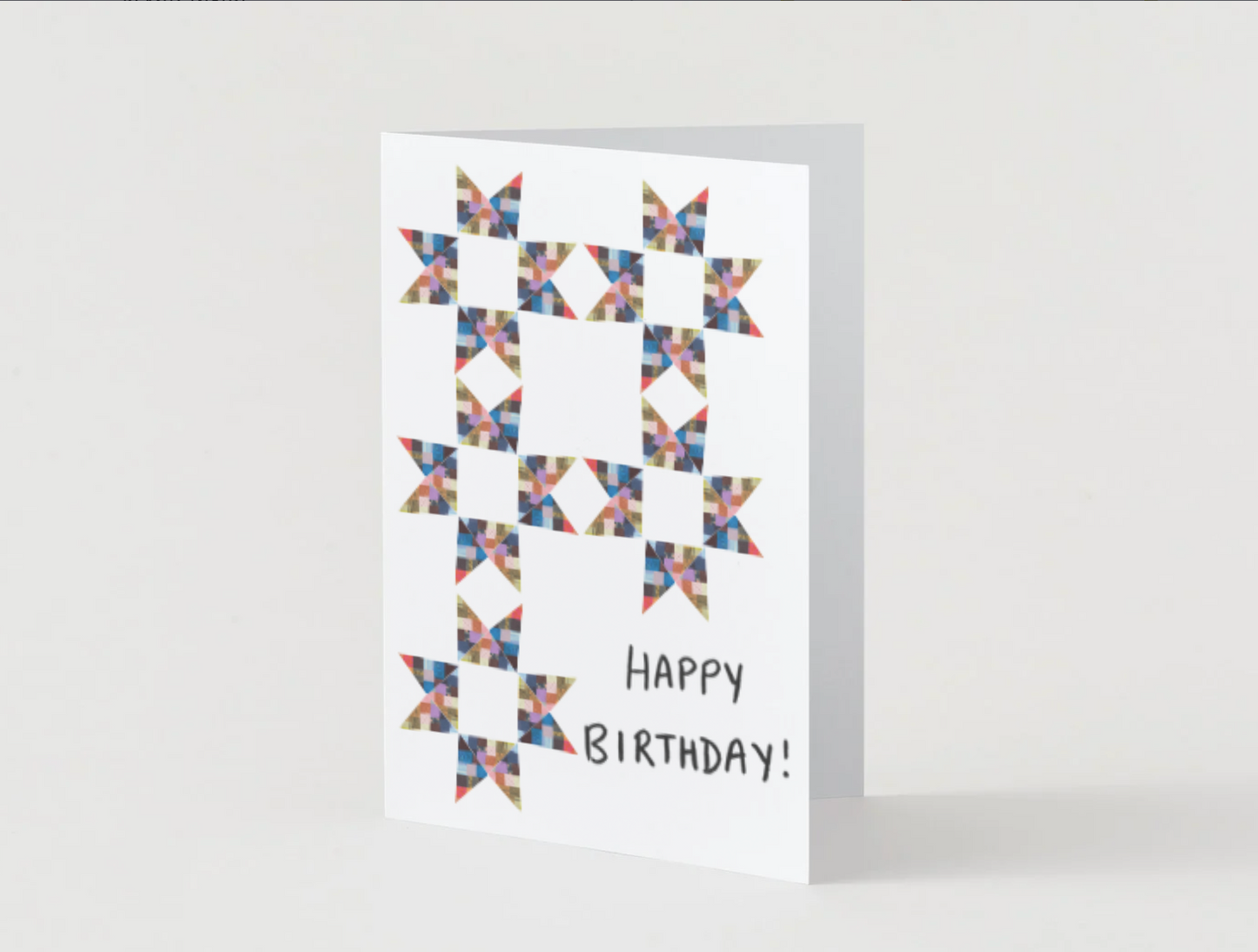 Quilt Club "Happy Birthday" Card (Star)