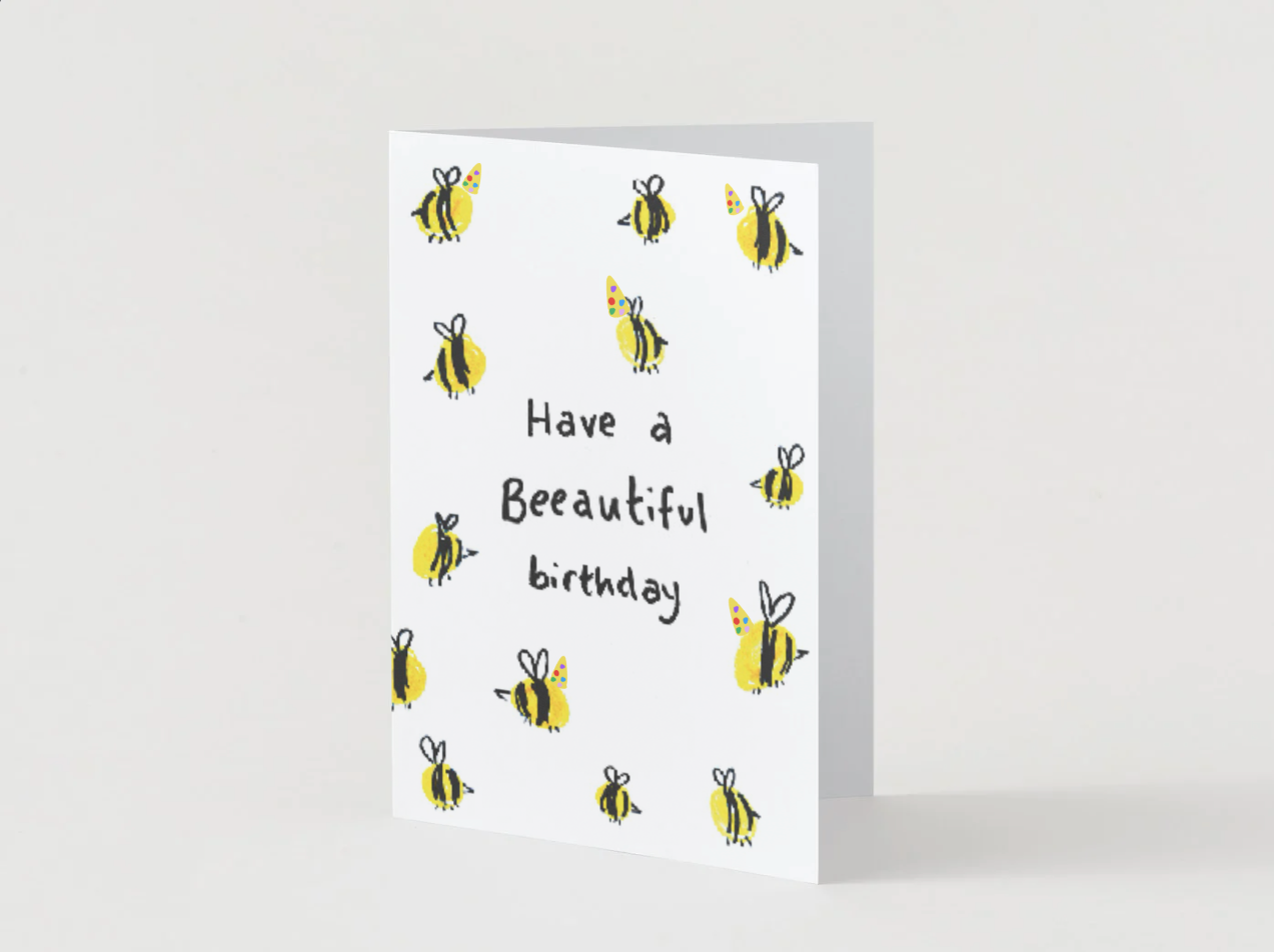 E14 Honey "Have a Beetautiful birthday" Card