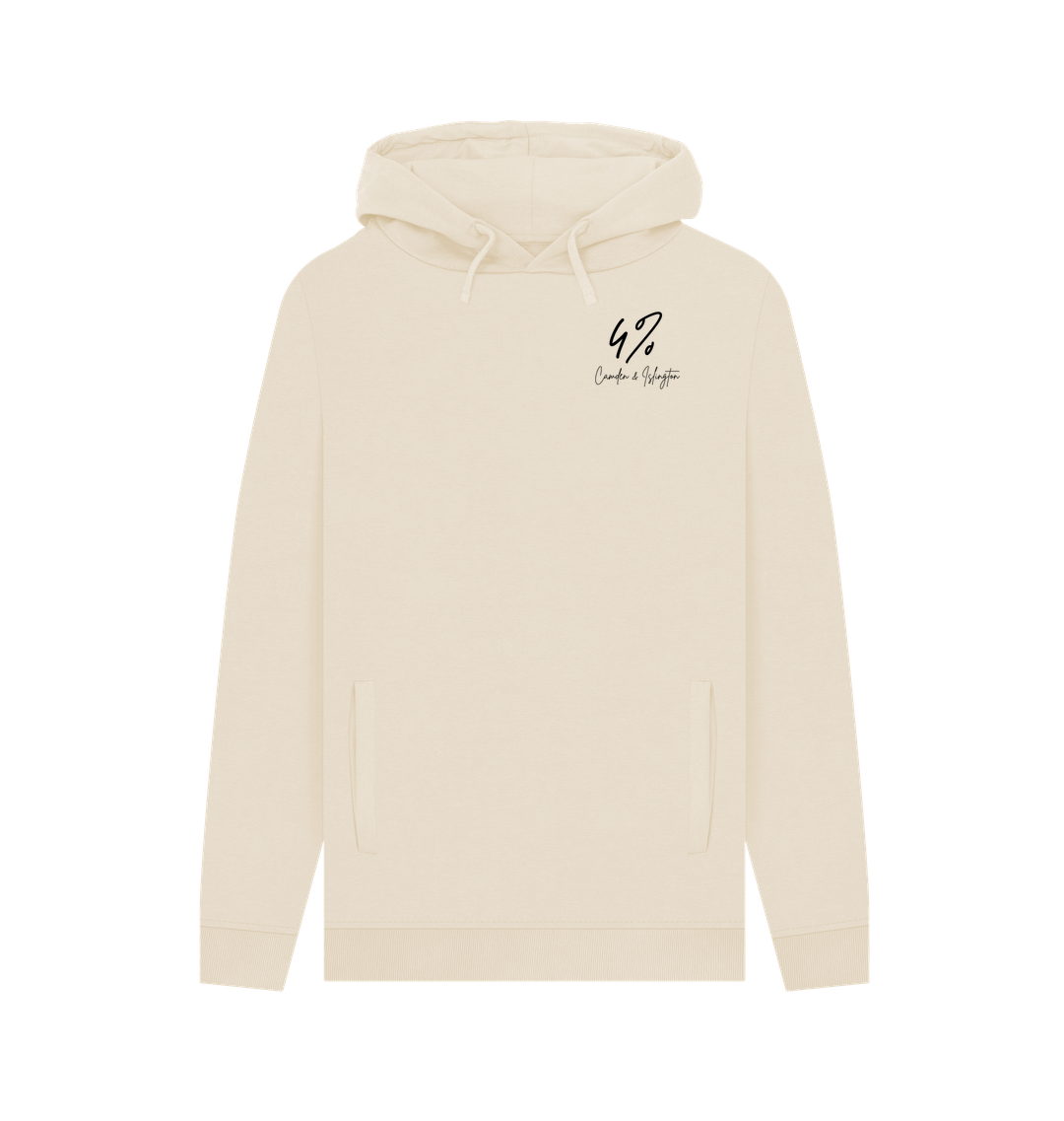 Oat Printed Hoody Front