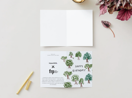 Forest Recycling Project "Happy Birthday" card (Tree)