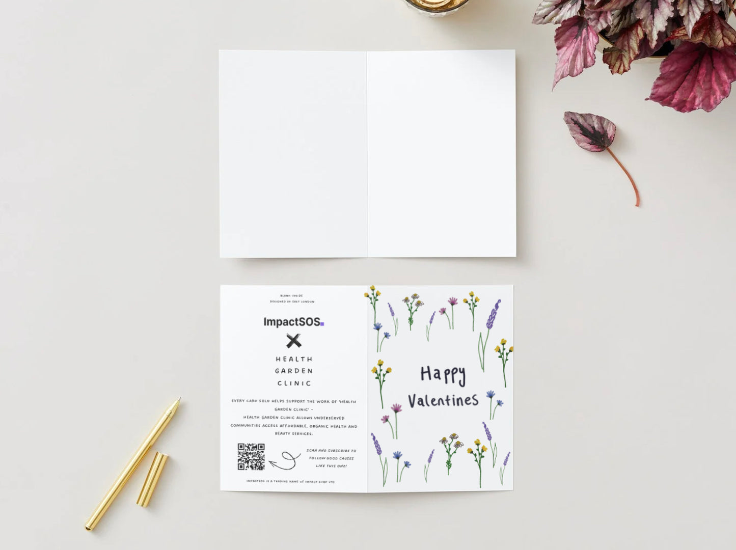 Health Garden Clinic "Happy Valentines" card
