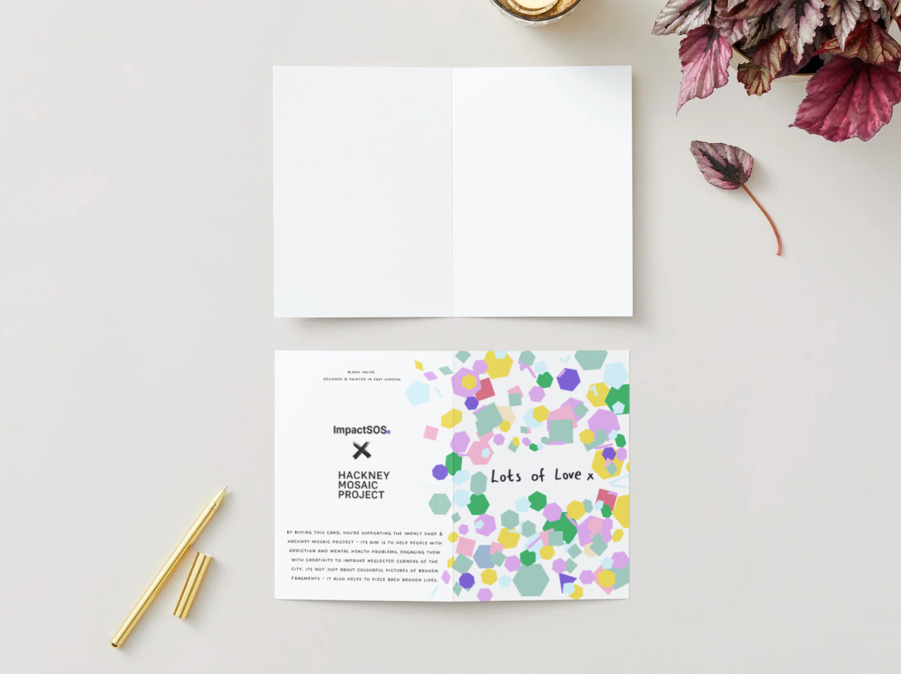 Hackney Mosaic "Lots of Love" card