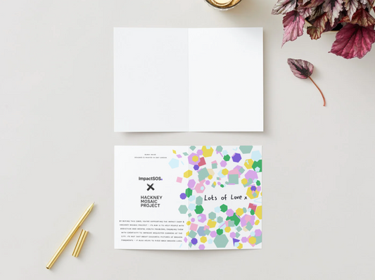 Hackney Mosaic "Lots of Love" card