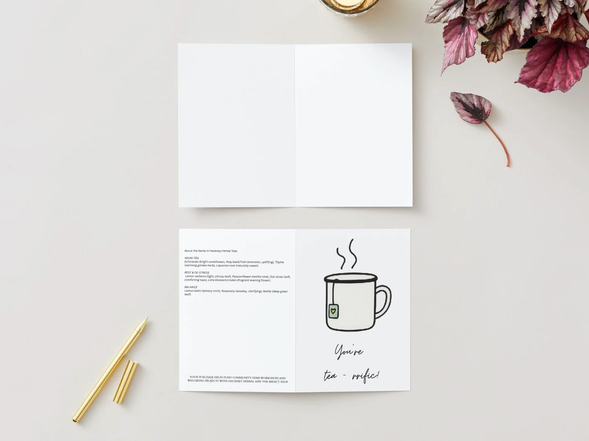 "You're tea-rrific" Card