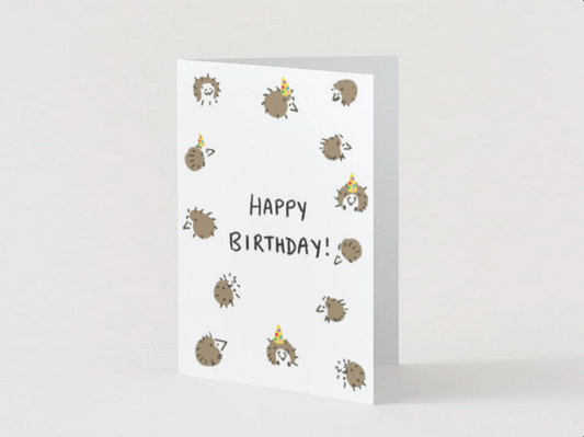 Renewel "Happy Birthday" Card(Hedgehog)
