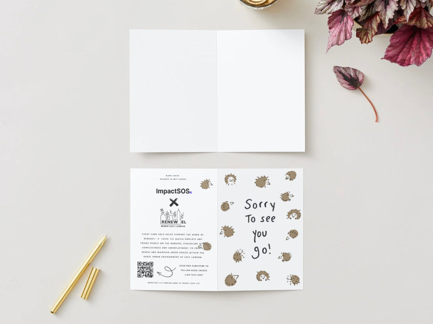 Renewel "Sorry to see you go!" Card