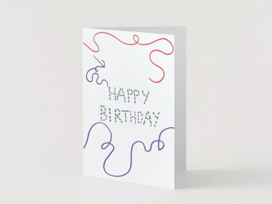 Threadheads "Happy Birthday" card